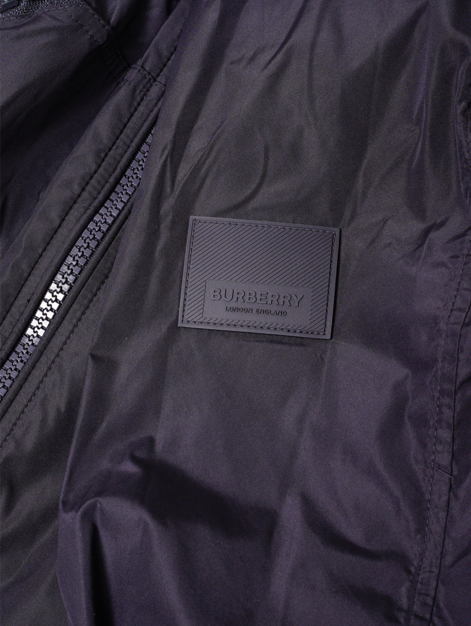 Burberry 海軍藍標誌拉鍊連帽外套