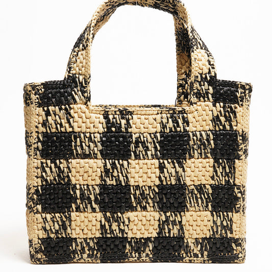 LOEWE 草編籃子 迷你托特包(附背帶)