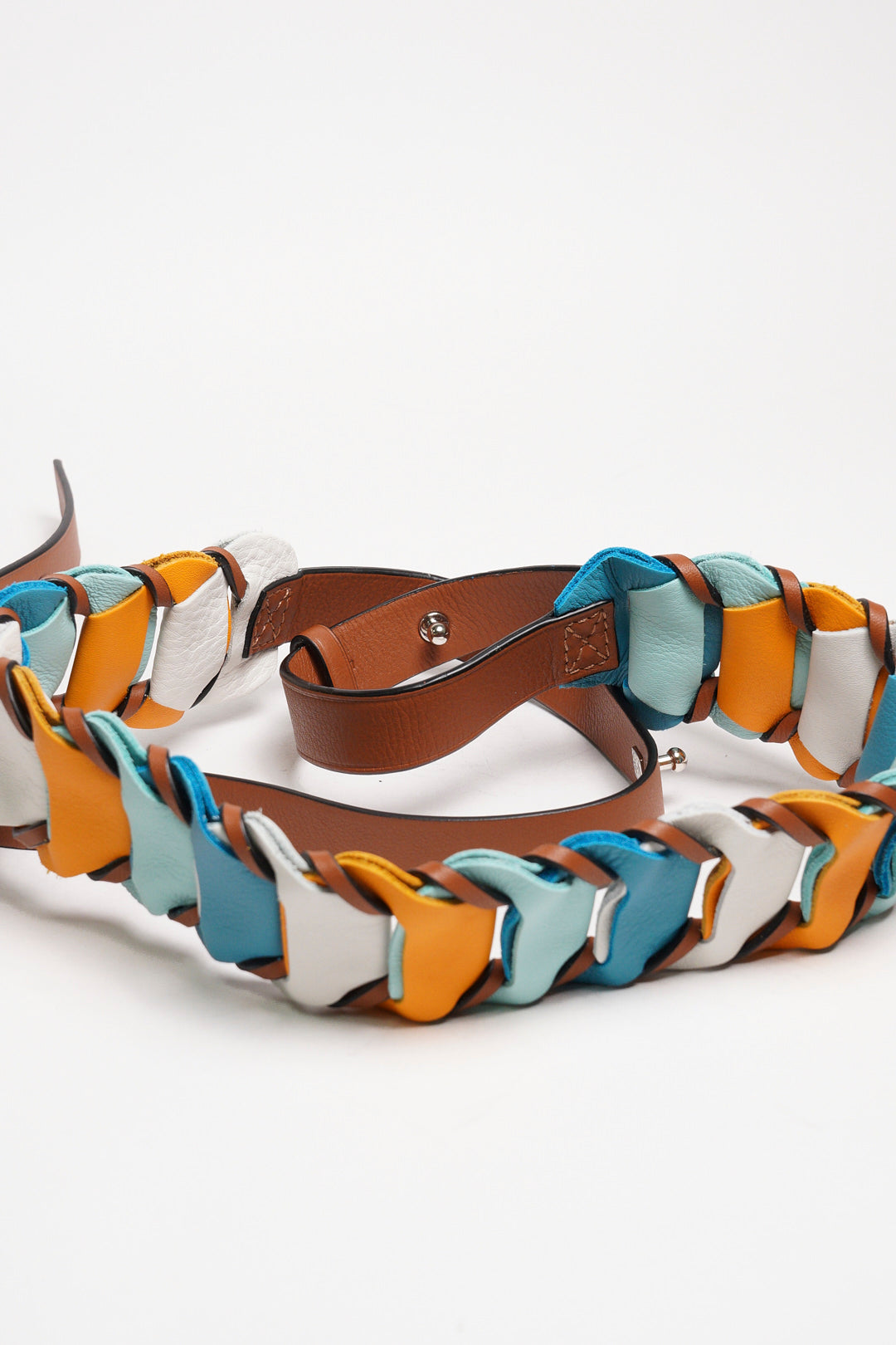 LOEWE包袋配件萬用肩帶(黃藍色)