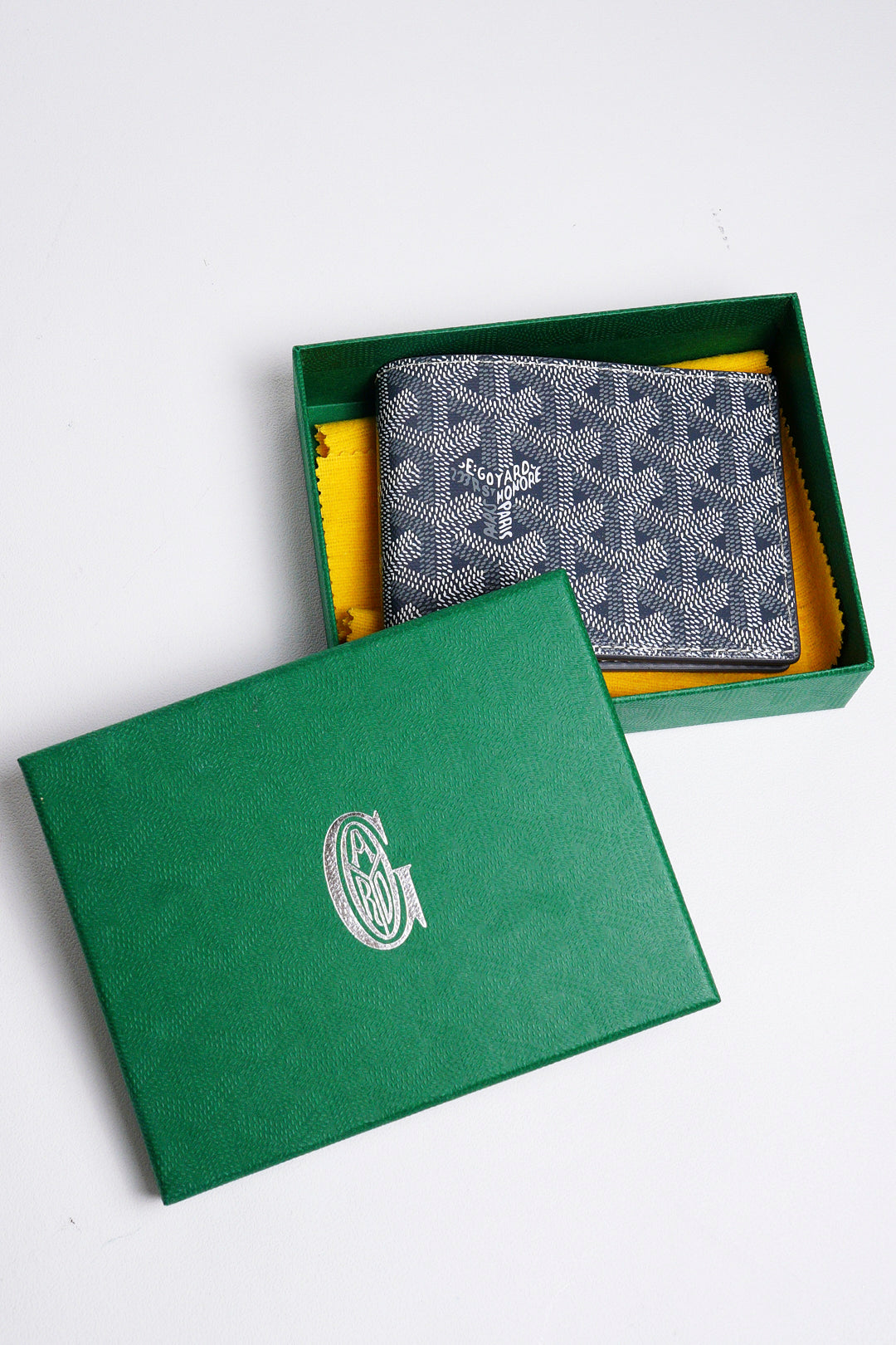 Goyard Victoire Wallet 帆布對折8卡短夾(藍)