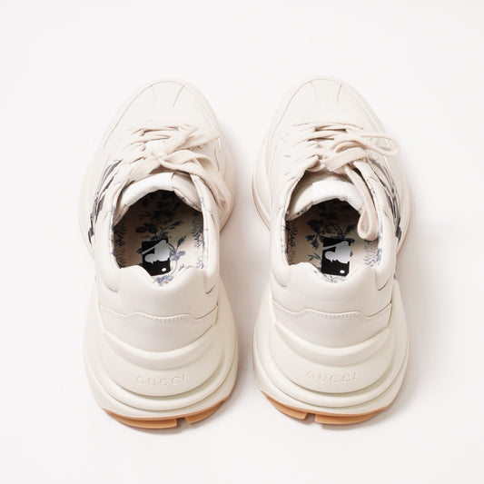 Gucci Rhyton NY Yankees 印花運動老爸鞋 米白色