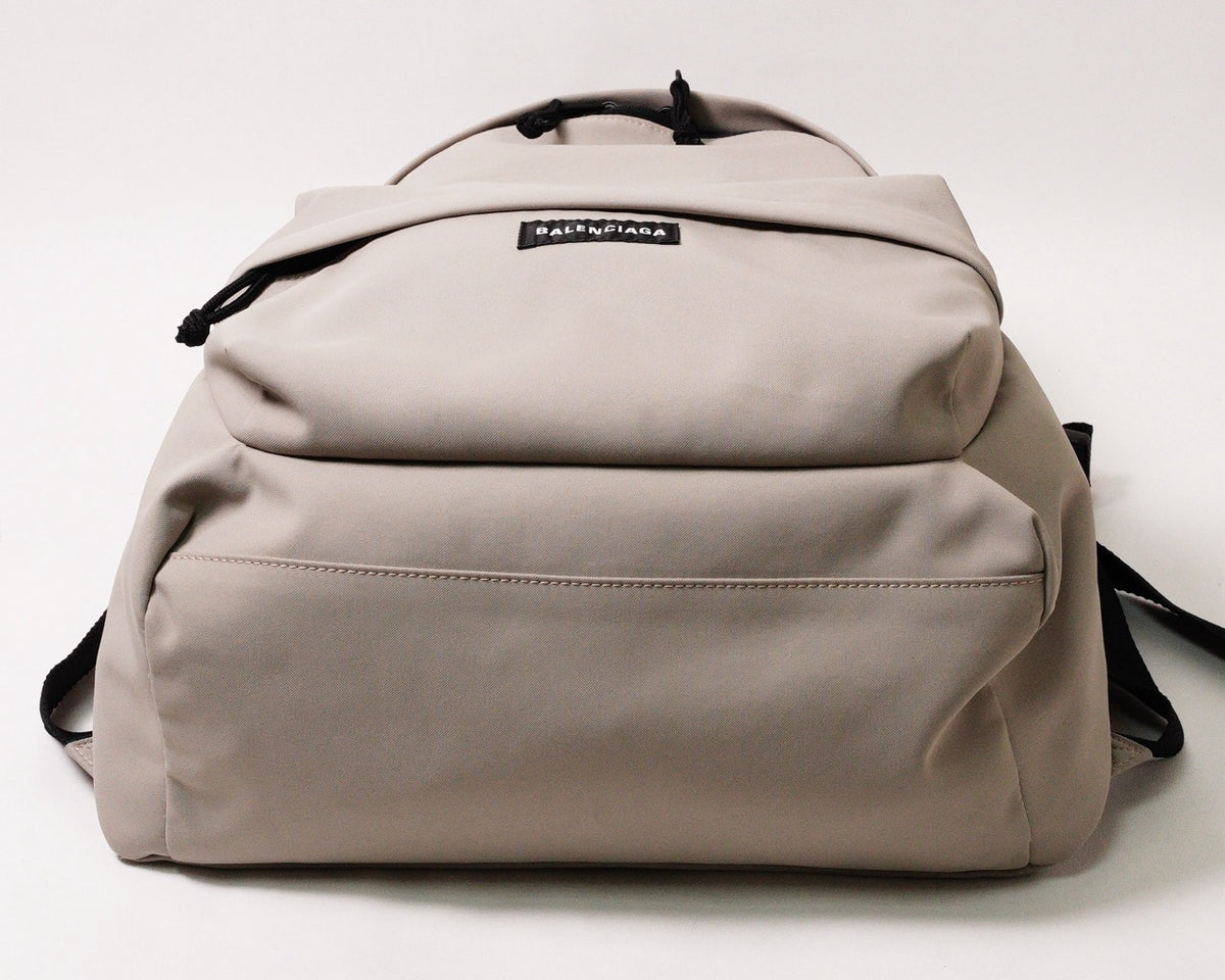 Balenciaga EXPLORER 雙面後背包 黑色 × 奶茶灰
