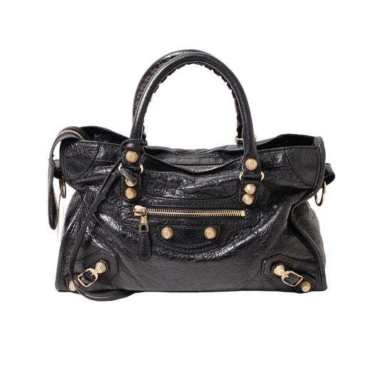 Balenciaga S city黑金機車包小號