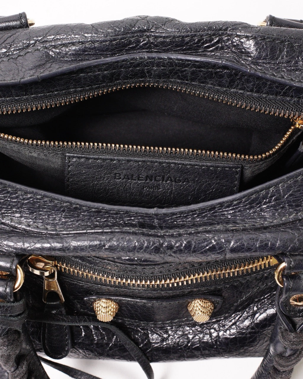 Balenciaga S city黑金機車包小號