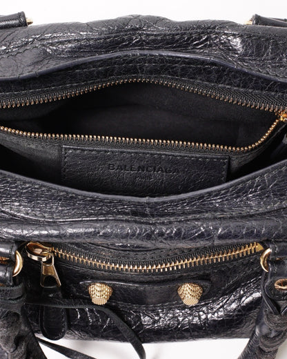 Balenciaga S city黑金機車包小號