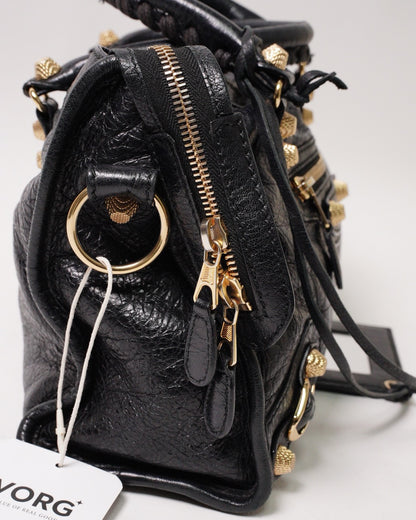Balenciaga S city黑金機車包小號