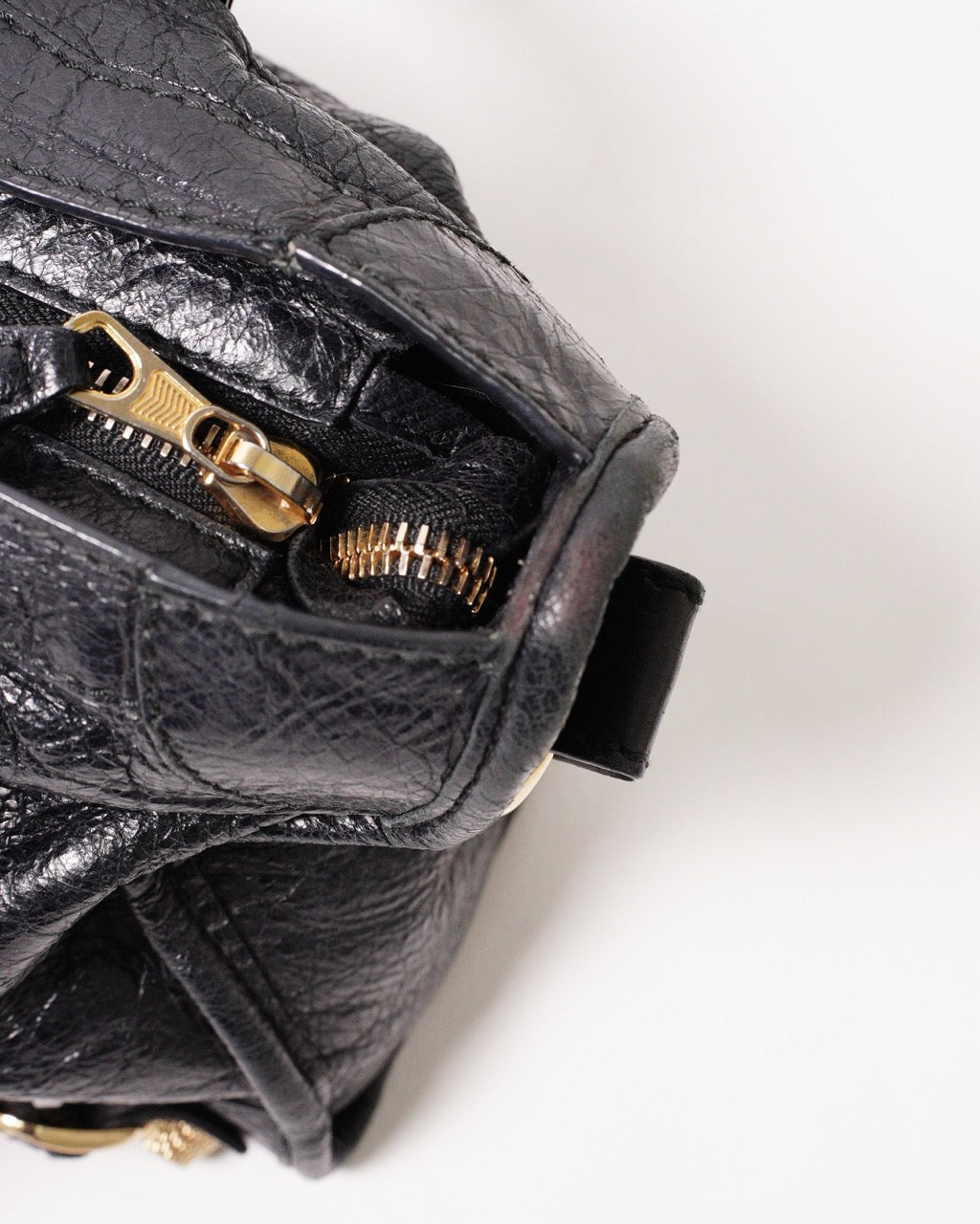 Balenciaga S city黑金機車包小號