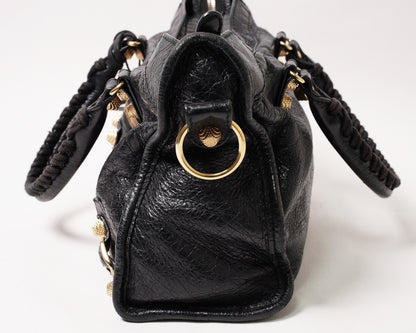 Balenciaga S city黑金機車包小號