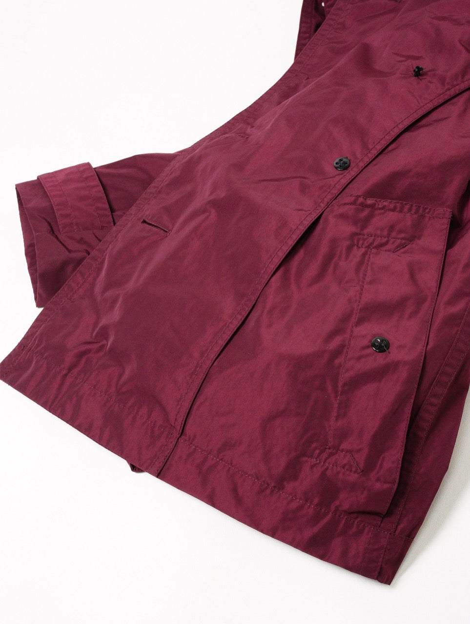 Burberry 葡萄紫連帽防雨風衣外套