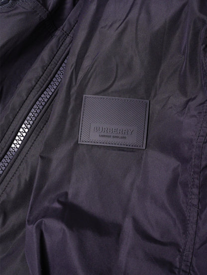 Burberry 海軍藍標誌拉鍊連帽外套