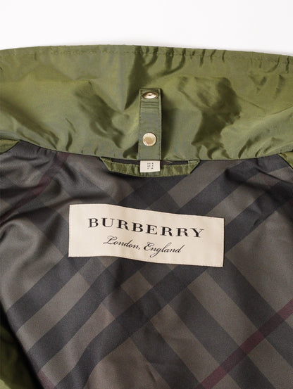 Burberry 兩件式軍綠色連帽羽絨外套
