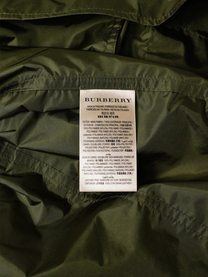 Burberry 兩件式軍綠色連帽羽絨外套