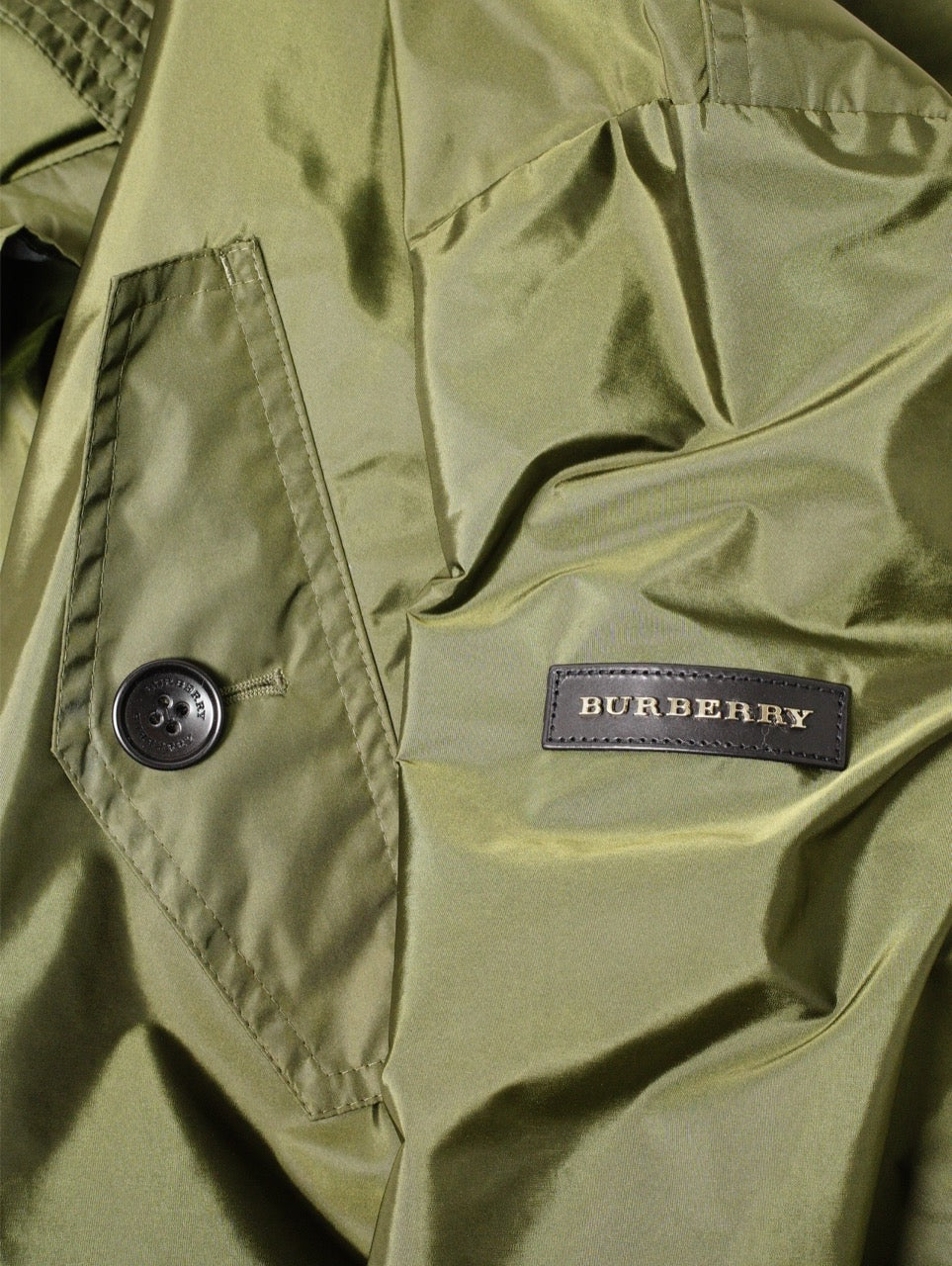 Burberry 兩件式軍綠色連帽羽絨外套