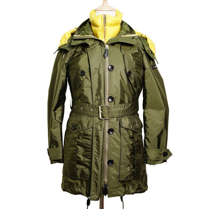 Burberry 兩件式軍綠色連帽羽絨外套