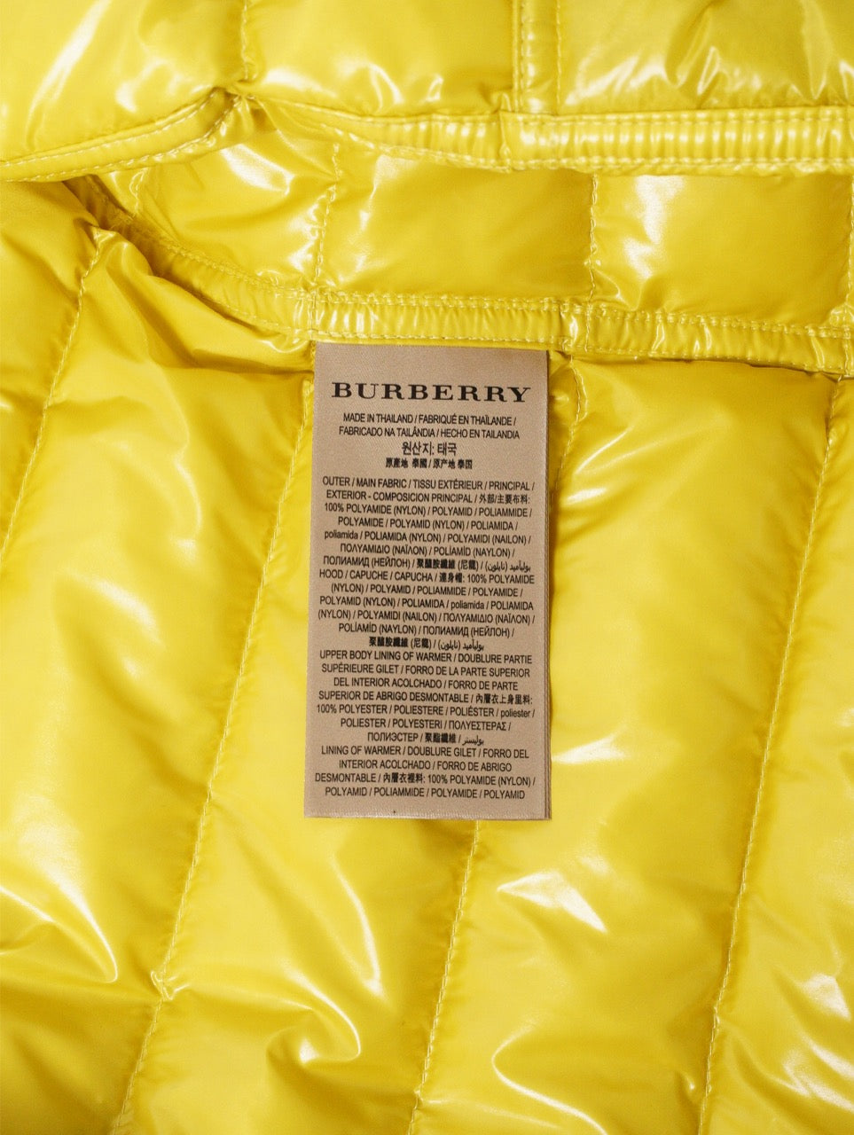 Burberry 兩件式軍綠色連帽羽絨外套