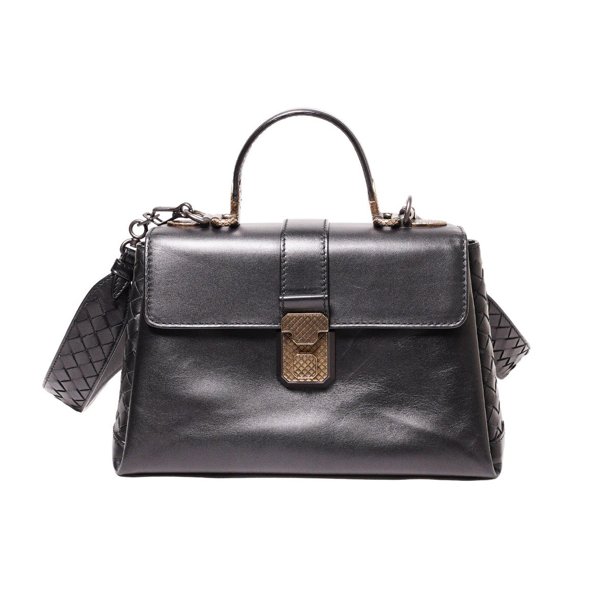 BOTTEGA VENETA BV Piazza黑色小號肩背斜背包