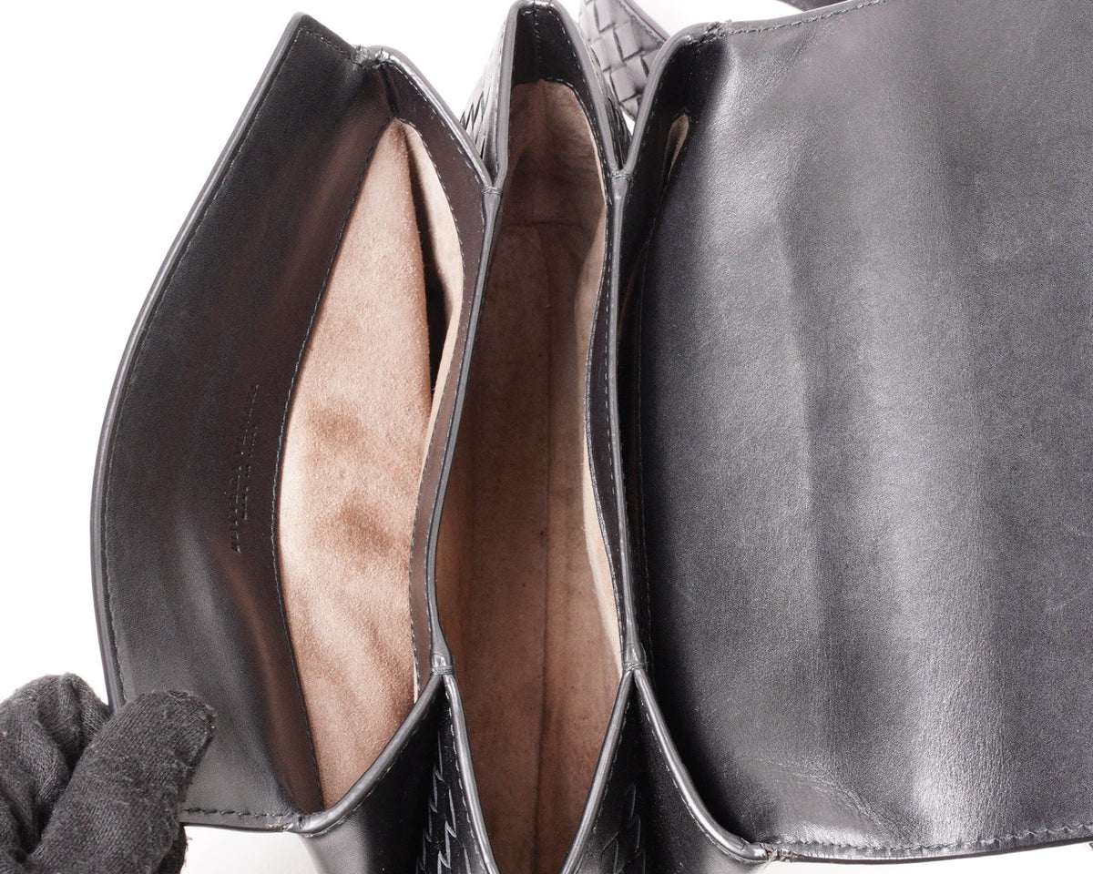 BOTTEGA VENETA BV Piazza黑色小號肩背斜背包