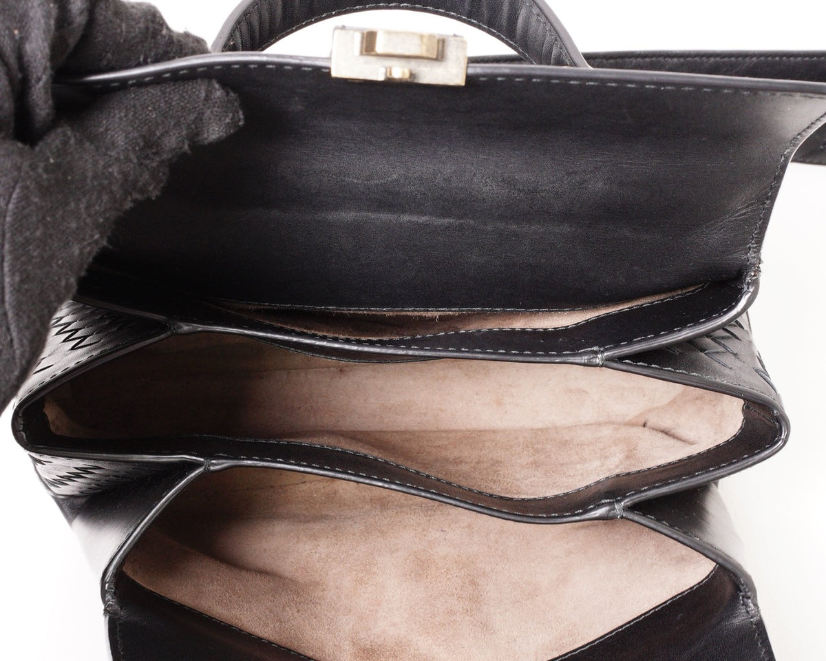 BOTTEGA VENETA BV Piazza黑色小號肩背斜背包