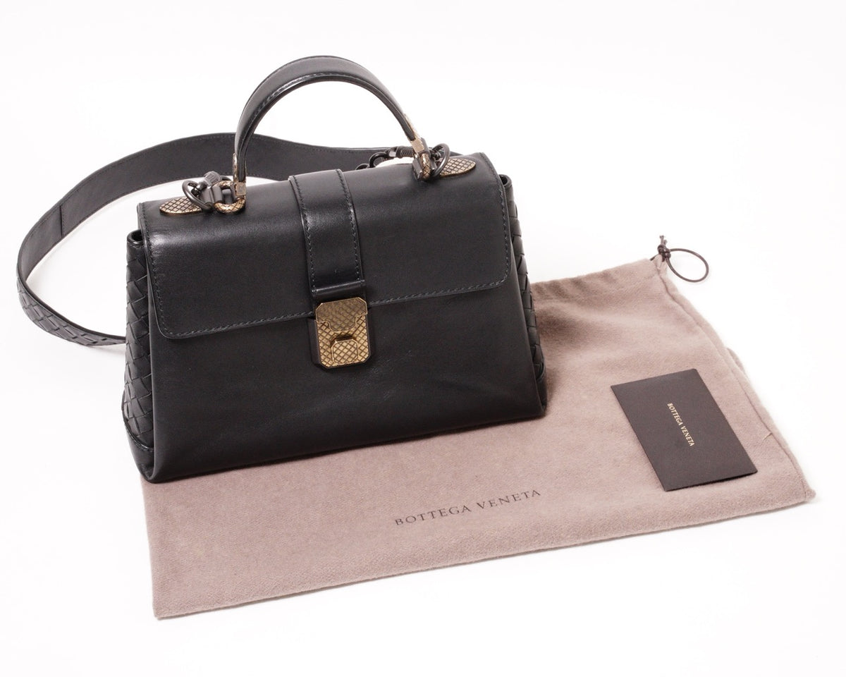 BOTTEGA VENETA BV Piazza黑色小號肩背斜背包
