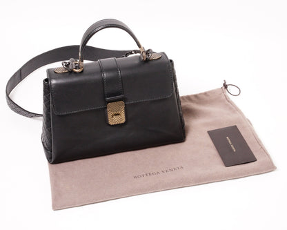 BOTTEGA VENETA BV Piazza黑色小號肩背斜背包