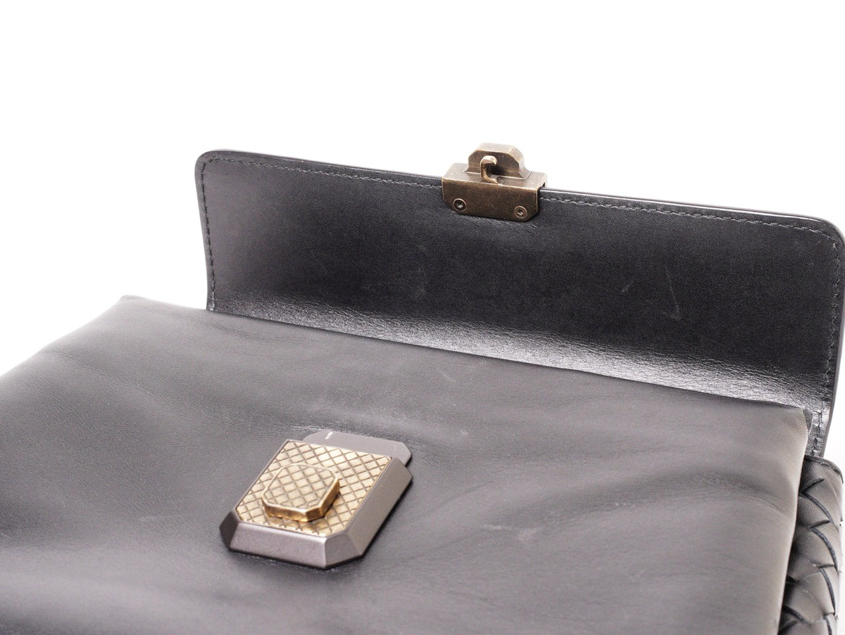 BOTTEGA VENETA BV Piazza黑色小號肩背斜背包