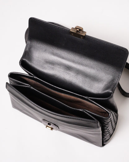 BOTTEGA VENETA BV Piazza黑色小號肩背斜背包