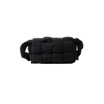 BOTTEGA VENETA BV 編織尼龍磁釦斜背包