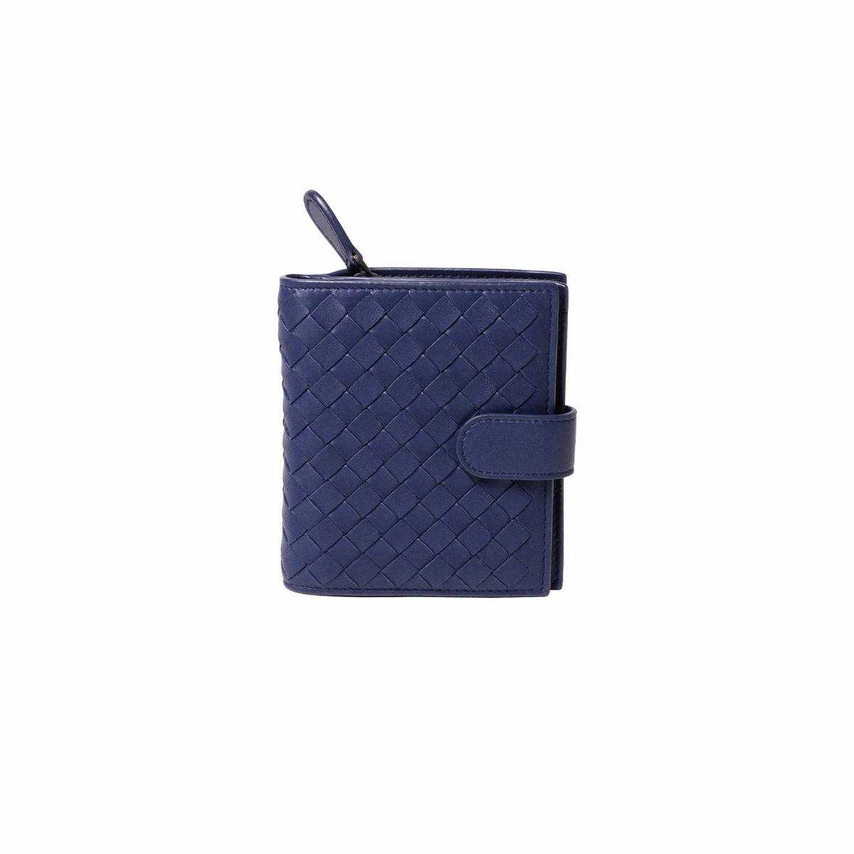 BOTTEGA VENETA BV 經典釦式零錢短夾 藍紫色