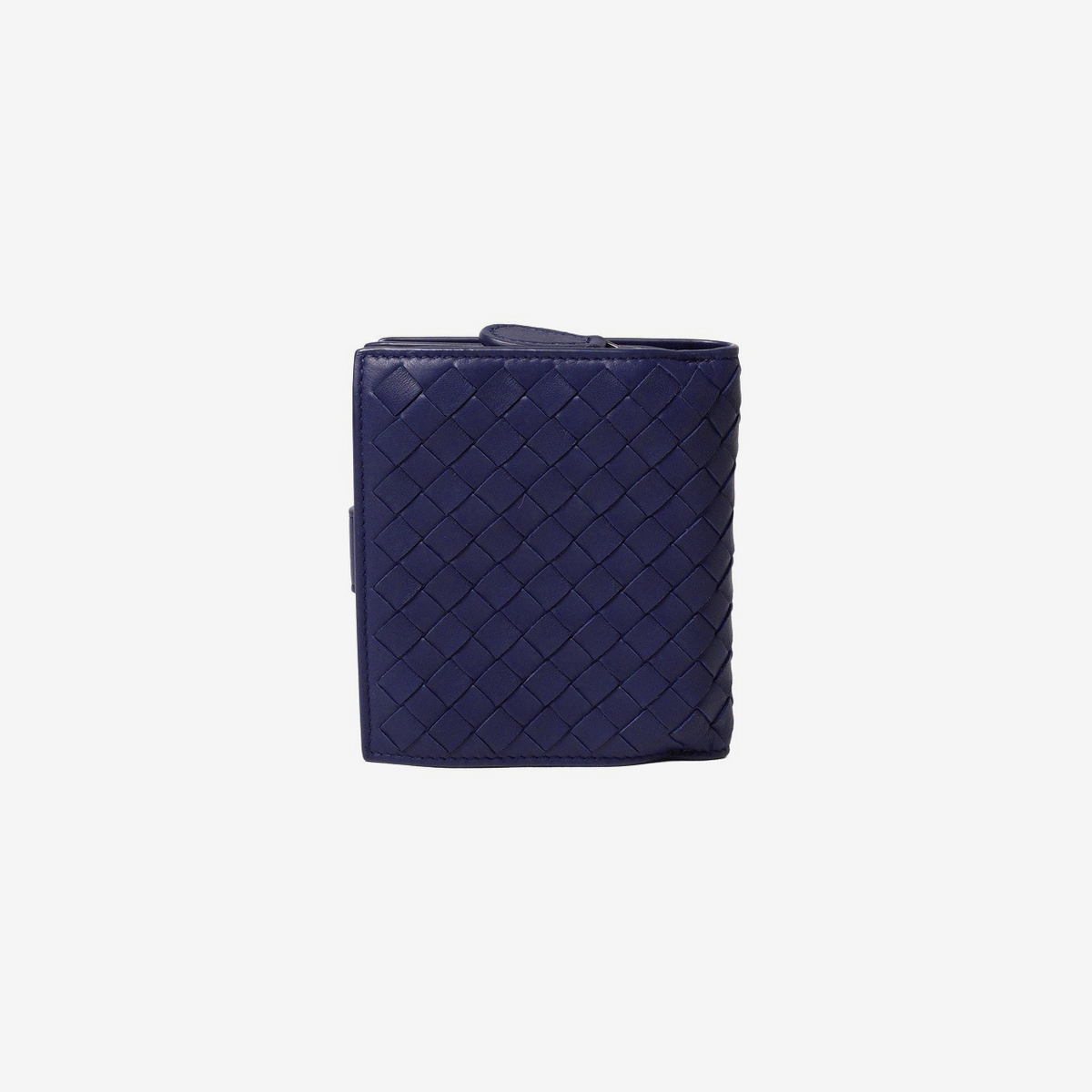 BOTTEGA VENETA BV 經典釦式零錢短夾 藍紫色