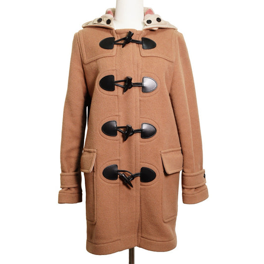 Burberry 駝色羊毛牛角扣大衣