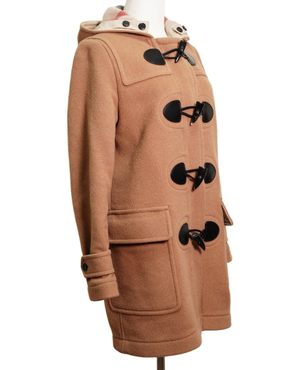 Burberry 駝色羊毛牛角扣大衣