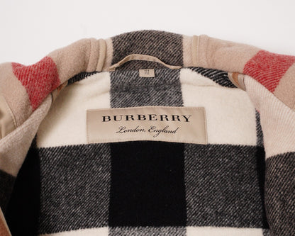 Burberry 駝色羊毛牛角扣大衣