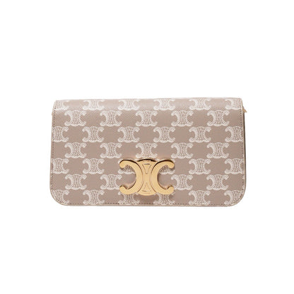 CELINE Multipochette Triomphe 標誌印花 雙背帶包