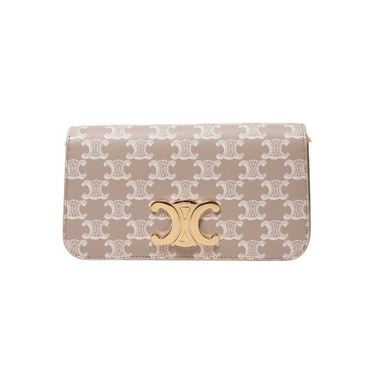 CELINE Multipochette Triomphe 標誌印花 雙背帶包