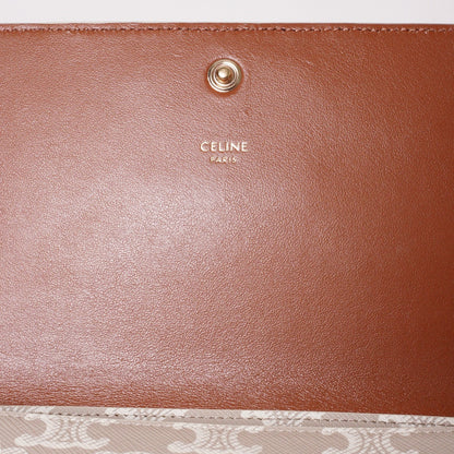 CELINE Multipochette Triomphe 標誌印花 雙背帶包