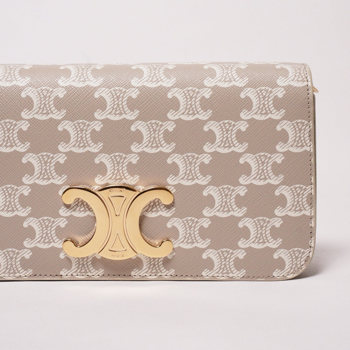 CELINE Multipochette Triomphe 標誌印花 雙背帶包