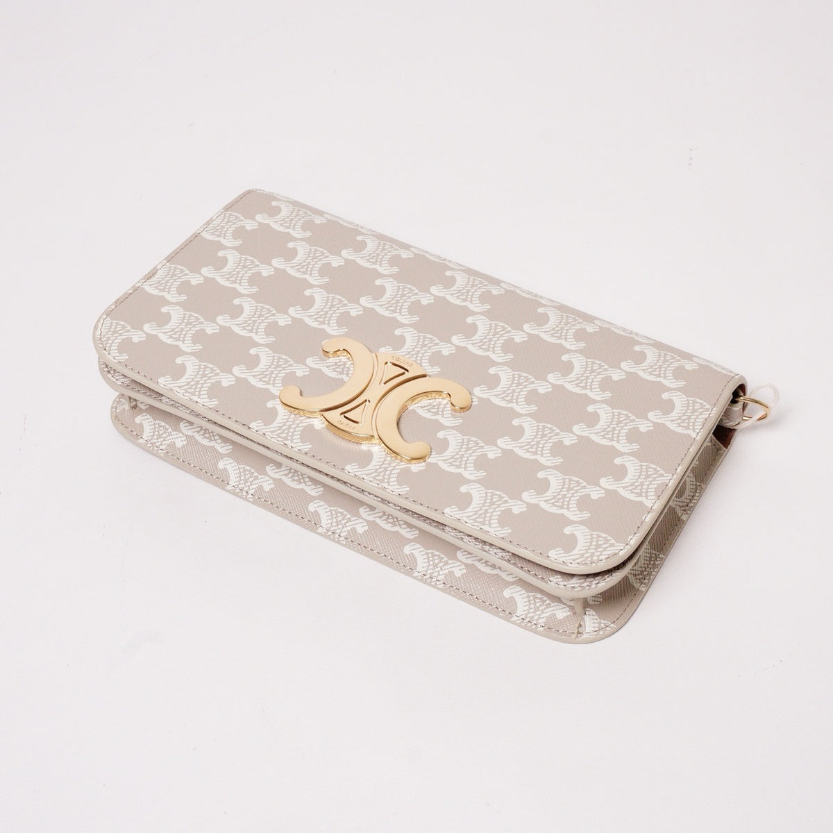 CELINE Multipochette Triomphe 標誌印花 雙背帶包