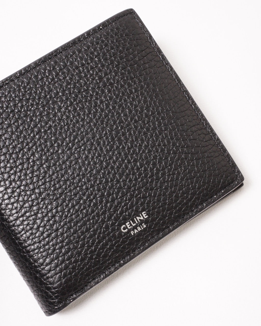 CELINE Bi-fold Triomphe 皮夾 黑色