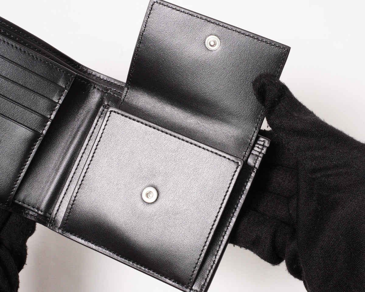 CELINE Bi-fold Triomphe 皮夾 黑色
