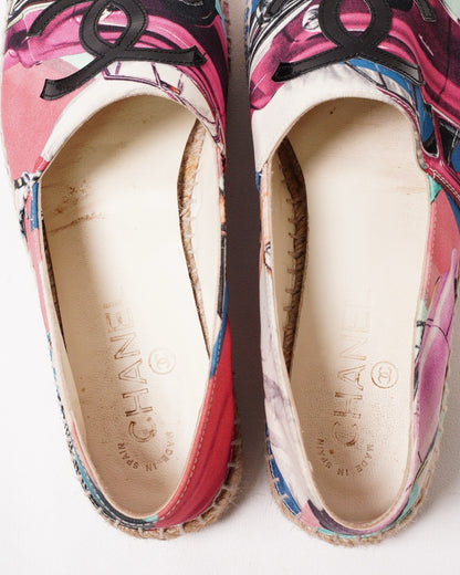 CHANEL 古巴車印花鉛筆鞋 EUR37
