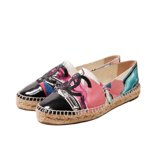 CHANEL 古巴車印花鉛筆鞋 EUR37