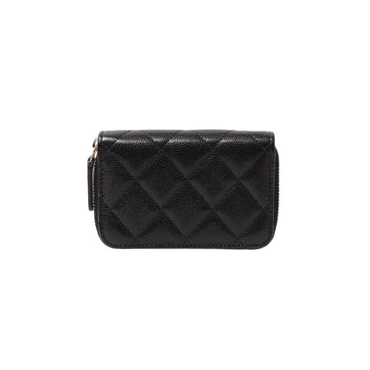 Chanel 經典CC水鑽LOGO 小牛皮ㄇ字拉鍊零錢包 2025年9月購買