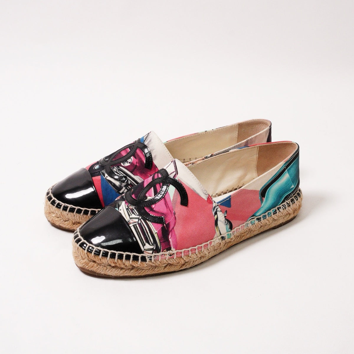 CHANEL 古巴車印花鉛筆鞋 EUR37