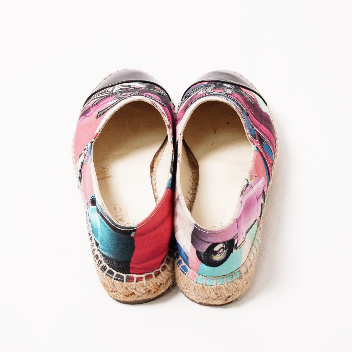 CHANEL 古巴車印花鉛筆鞋 EUR37