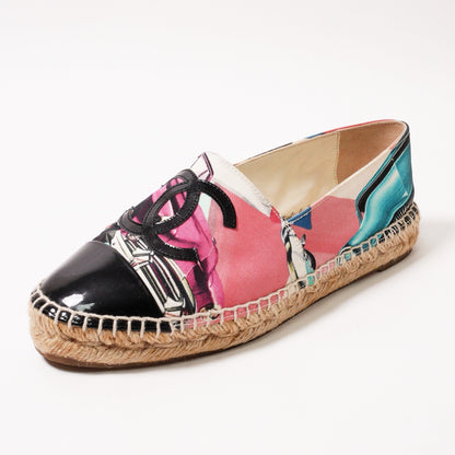 CHANEL 古巴車印花鉛筆鞋 EUR37