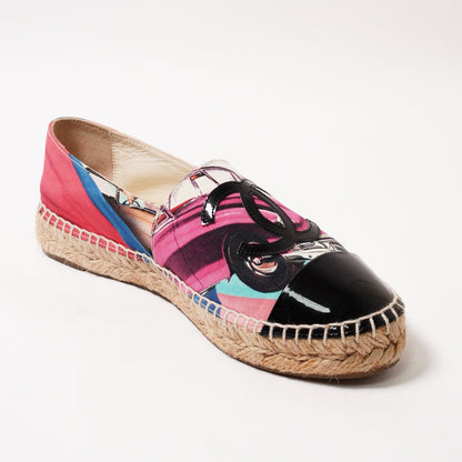 CHANEL 古巴車印花鉛筆鞋 EUR37