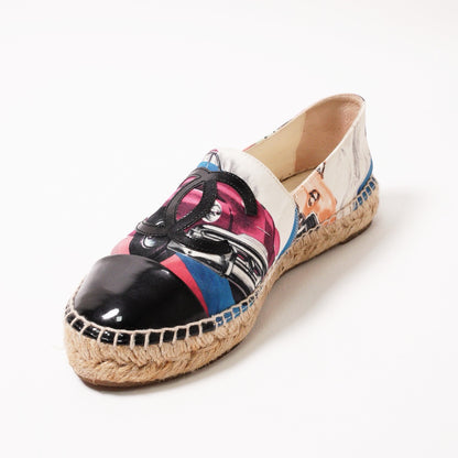 CHANEL 古巴車印花鉛筆鞋 EUR37