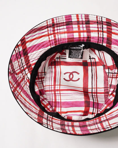 CHANEL 經典雙C珠珠漁夫帽 黑色