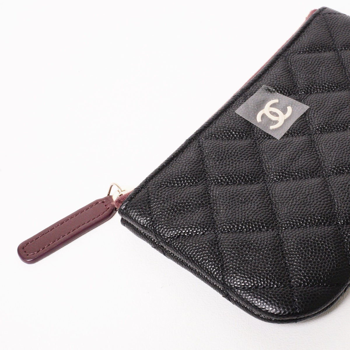 CHANEL 經典金色雙C 拉鍊一字包
