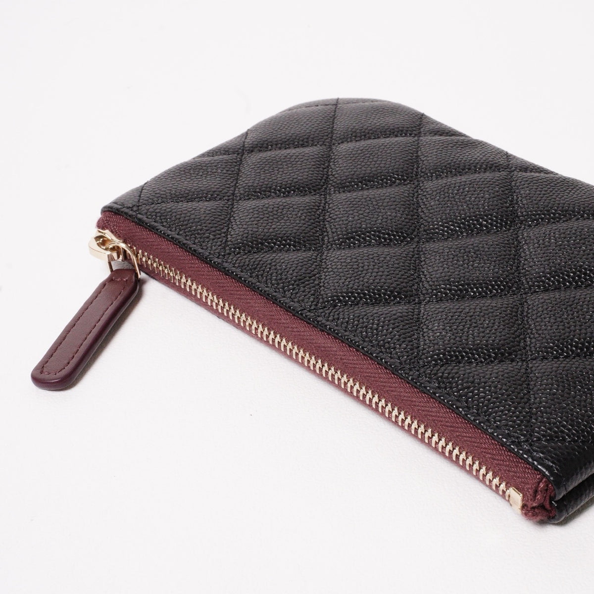 CHANEL 經典金色雙C 拉鍊一字包